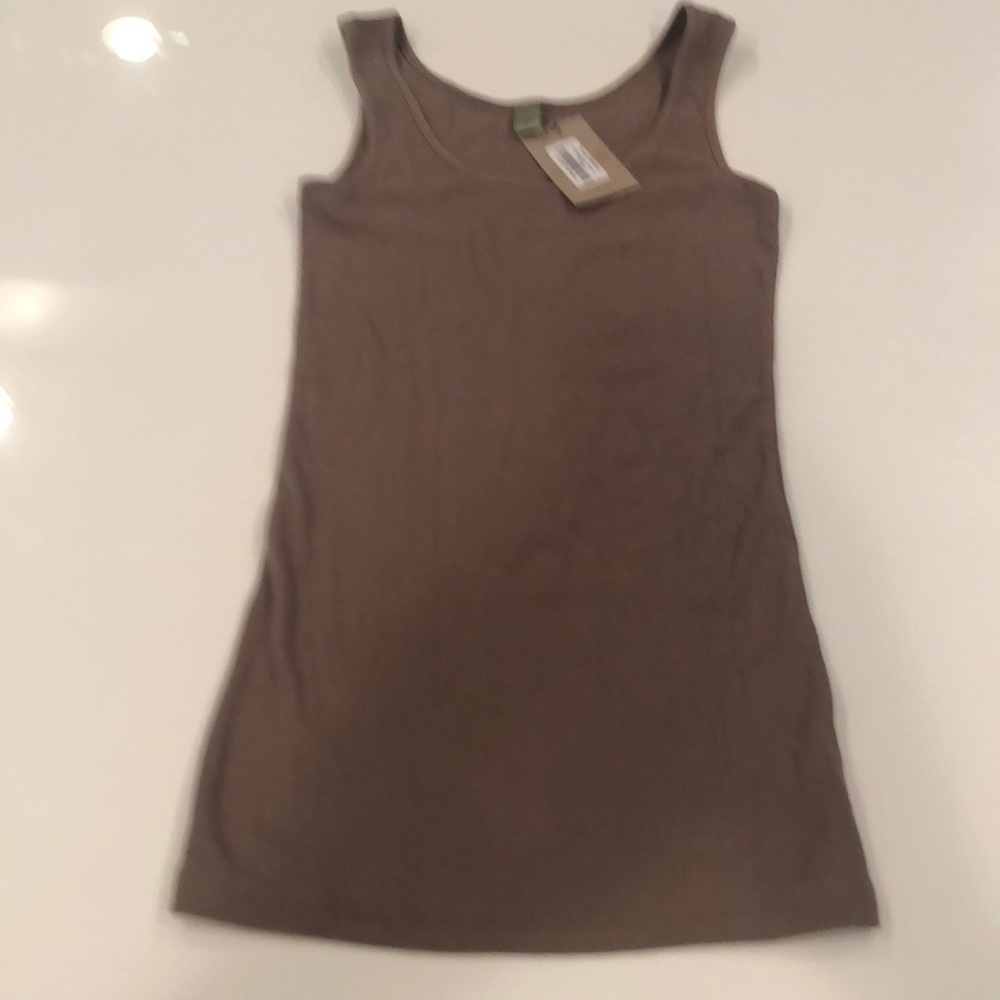 NWT Alternative Lisa Beater Tank in Taupe size L
